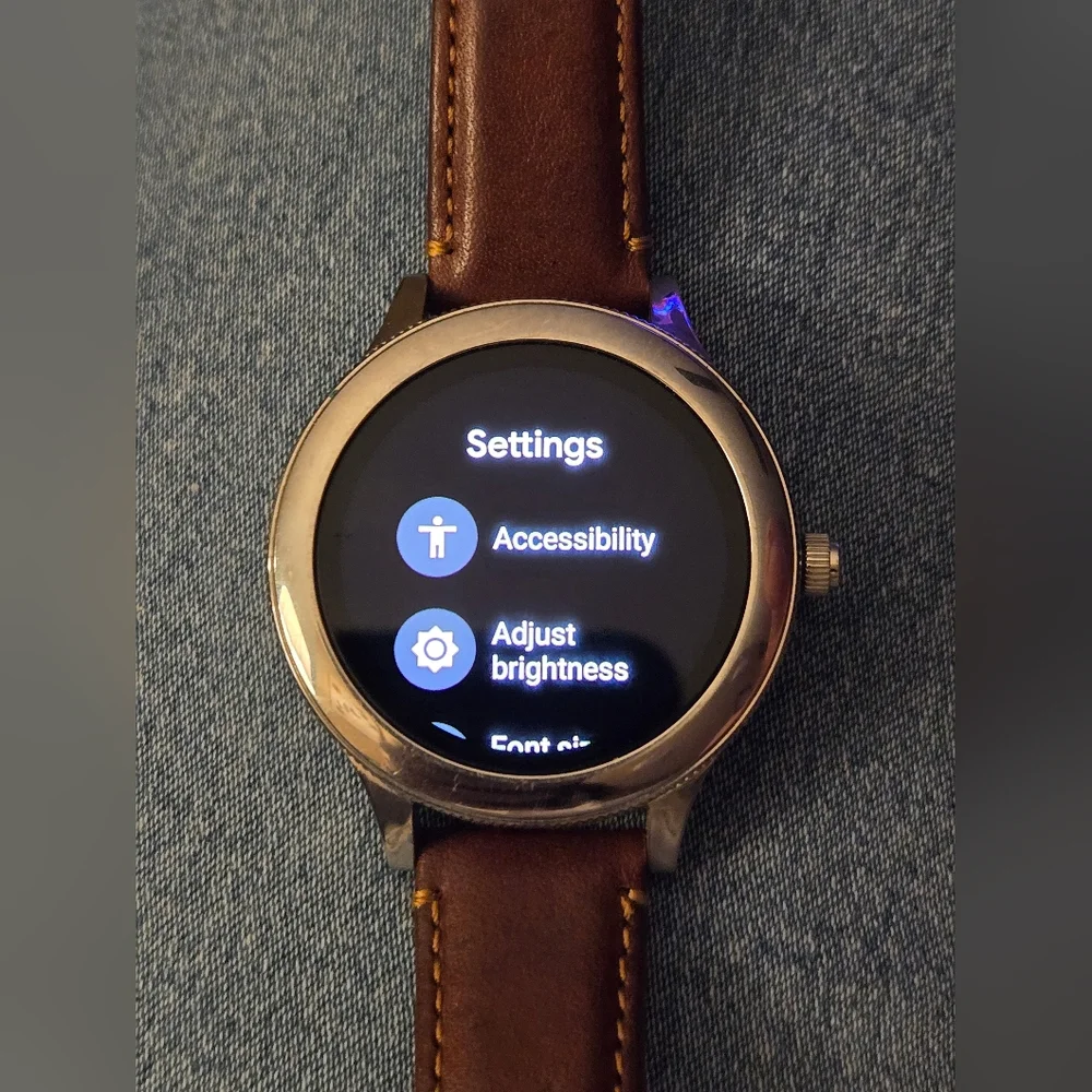 Fossil Smartwatch with Tan Leather Strap